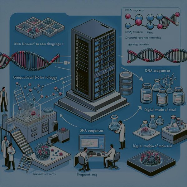 Comment la biotechnologie informatique contribue-t-elle à la découverte de nouveaux médicaments ?